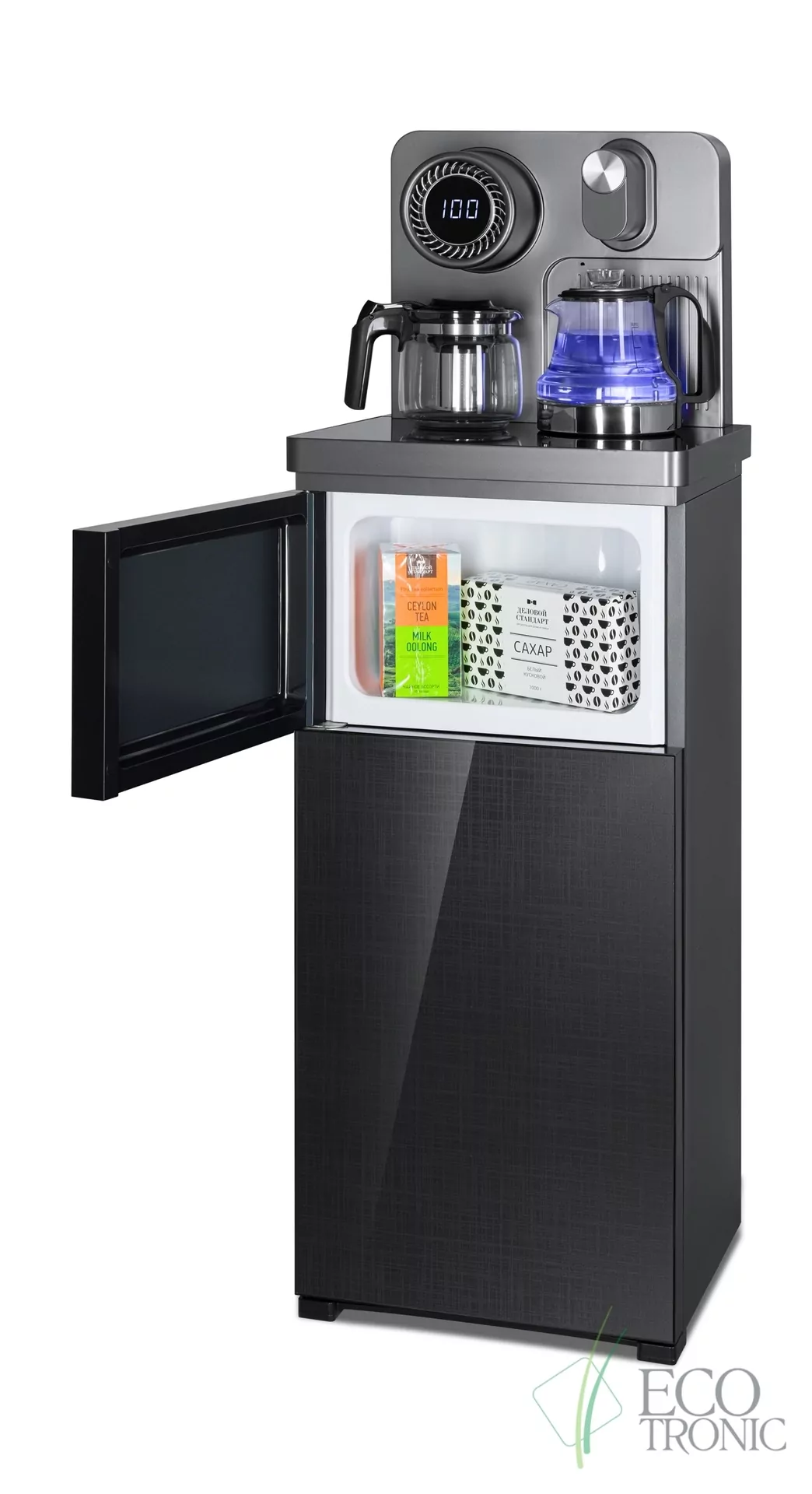 Кулер с чайным столиком Тиабар Ecotronic TB51-LNR grey